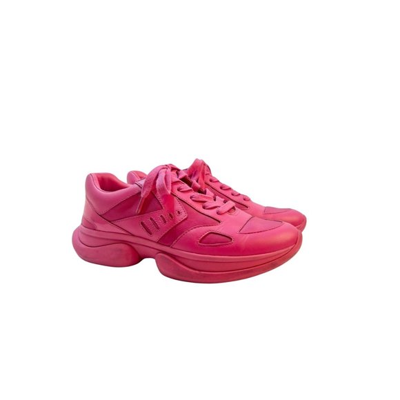 Tory Burch Bubble Bright Pink Sneakers, Size 7 - Picture 1 of 9